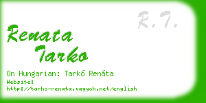 renata tarko business card