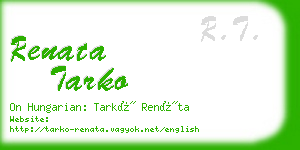 renata tarko business card